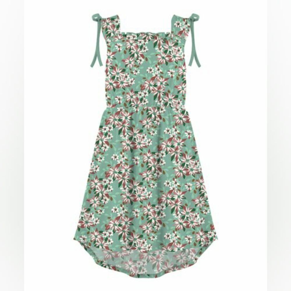 Trend Blossoms  Sleeveless Hi-Low Midi Dress Kids sz 10